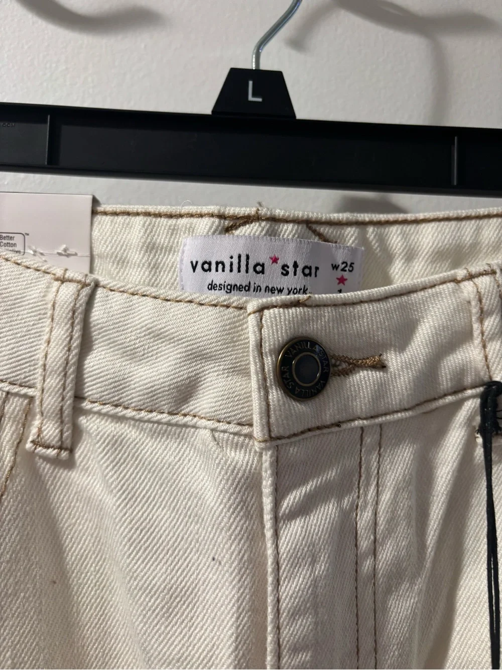 NWT Women’s Cream Carpenter Cargo lightweight Jeans
